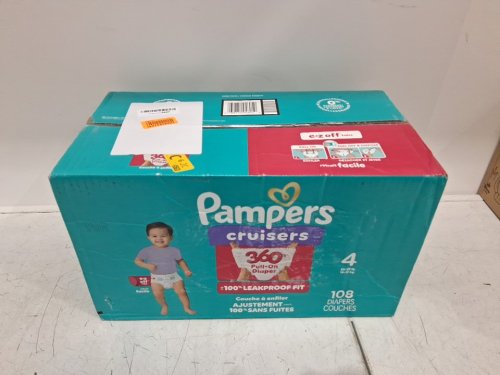 108PK PAMPERS CRUISERS DISPOSABLE BABY DIAPERS - SIZE 4 image 2