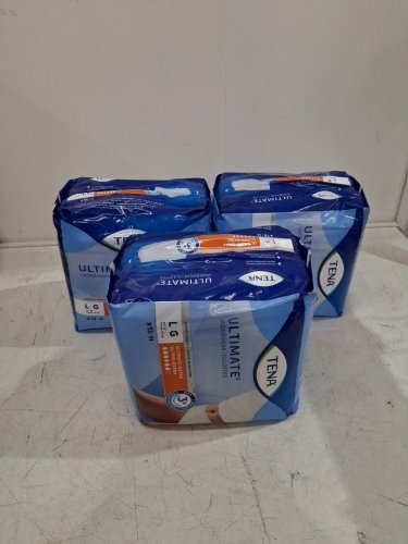 39pk adults UNISEX TENA ULTIMATE 3X EXTRA DRY & ODOR PROTECTION UNDERWEAR - LARGE (45" - 58") (MODEL: 072323 V-01) image 3