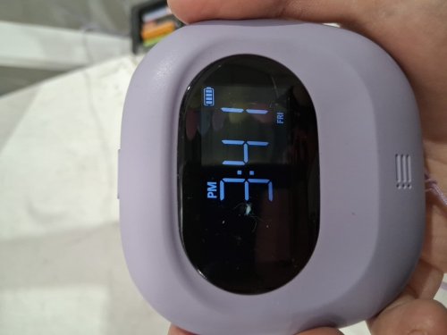PORTABLE VIBRATING ALARM CLOCK - PURPLE image 4