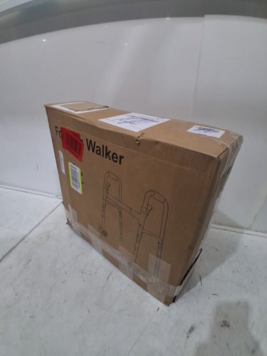 Olycism Folding Rolling Walker with Reflective Strip Basket - 350LBS CAP - 19.9" x 19.7" x 30.7" to 37.8" - Reflective Silver (Model: B0GYW1J2M4) image 3