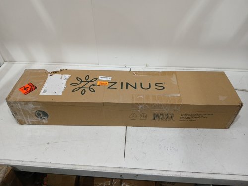 ZINUS metal boxspring frame with cover and tool free assembly - 5"  full - grey/black - (model: fbssg10c-2) image 2