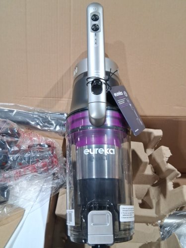 Eureka Cordless Rechargeable 3-IN-1 Stick Vacuum Cleaner WITH CLEANING STATION & ANTI-TANGLE NOZZLE FOR ALL FLOORS - GREY/PURPLE (MODEL: NEC490SE) image 7
