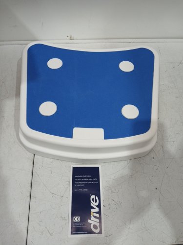 DRIVE MEDICAL PORTABLE STACKABLE BATH STEP - BLUE/WHITE (Model: RTL12068) image 2