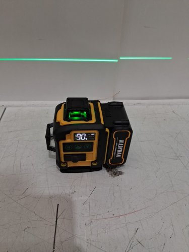Alloyman Green Line Lazer Leveler Tool with with 2 Batteries and Tripod - yellow/black (model: ALT16-20) image 4