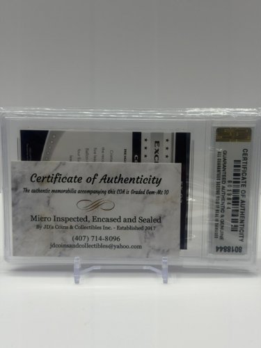 JDCC GRADED GEM MINT 10 2023 LEAF CRISTIANO RONALDO EXCLUSIVE EDITION #EX-03 image 2