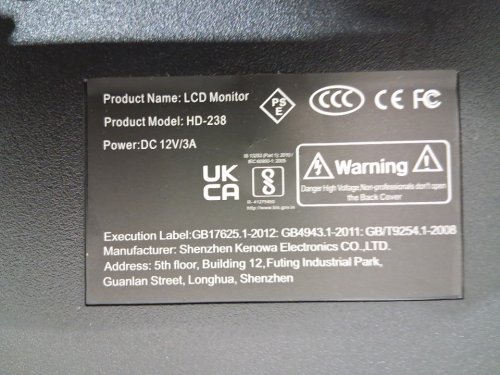 PRECHEN LCD 1080P FULL HD COMPUTER MONITOR - 144HZ - 24" - BLACK (MODEL: HD-238) image 8