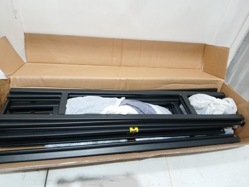 ZINUS METAL BOX SPRING FRAME WITH COVER - TWIN - BLACK - (MODEL: zu-abs-7ts) image 3