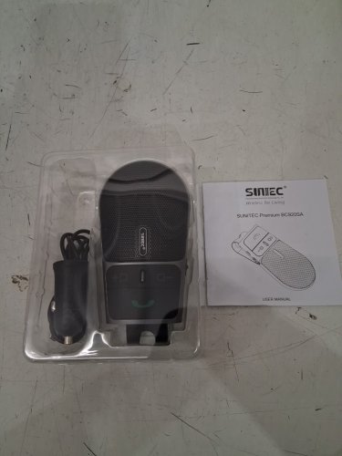 2021 SUNITEC BC920 Bluetooth Hands Free Car Kit, Connects with Siri & Google Assistant, Auto On Off, Handsfree Speakerphone Wireless in Car, 2W Powerful Speaker, Dual Link Connectivity & Visor Clip image 3