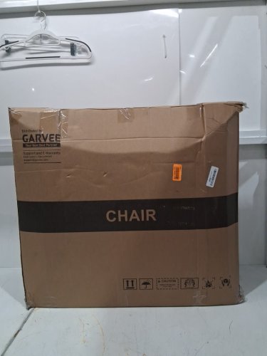 Garvee Modern Comfy Accent Chair with Metal Frame and Wooden Armrest - 330lbs max - white = (model: phk_33yypj7j) image 2