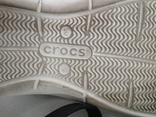 WOMENS Crocs Getaway Strappy SANDAL - SIZE 9 - white/BLACK (STYLE: 1075488) image 4