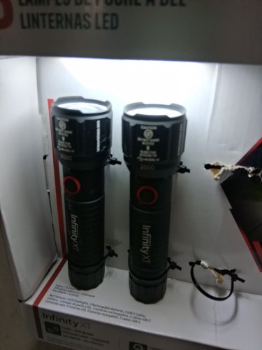 2PK INFINITY X1 LED FLASHLIGHTS -  2000LM - BLACK image 3