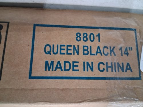 HEAVY DUTY STEEL MATTRESS FOUNDATION - QUEEN - 12" - BLACK (MODEL: 8801) image 3