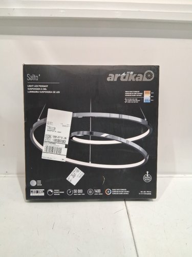 Artika Salto LED Pendant Light - 3000K - 5000K / 1100 lumens - 19" - BLACK (MODEL:1667031/ PDT-SAC-BL) image 2