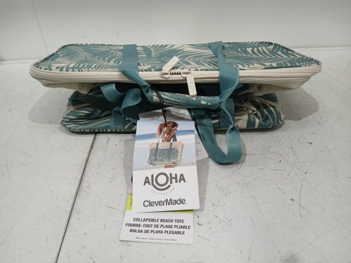 CleverMade Aloha collapsible beach tote - 11.25" x 21.25" x 13.5" - 42l - teal (model: 1872241/ 2049033) image 2