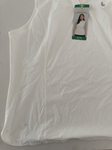 women's lole sleeveless polo shirt - extra large - WHITE (style: 1957652) image 2