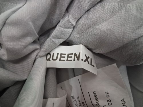 3PC Premium Ruched Textured Comforter Set - Queen XL - Light Grey image 5
