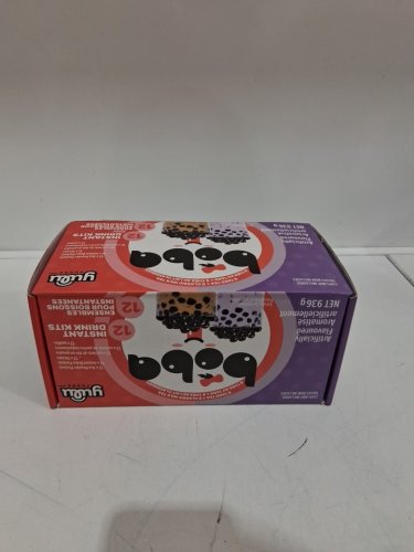 12pk yulu foods instant drink kits - taro tea/classic milk tea (model: 1872745) image 2