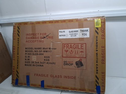Large Vintage Mirrors for Living Room Wall Decor - 23.6" x 35.43" - gold (model: SF-WM117) image 2