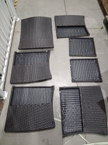 COSTWAY outdoor patio rattan chairs and coffee table - black (model:hw74911dk) image 6
