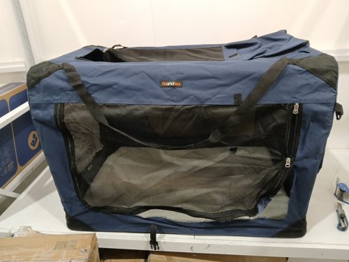 Feandrea Foldable Pet Carrier Bag, 40" x 27" x 27" - blue (model: PDC80Z) image 5