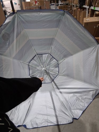 RIO BEACH UMBRELLA WITH ANCHOR - 7.5 FT - BLUE (MODEL: 1985294) image 4