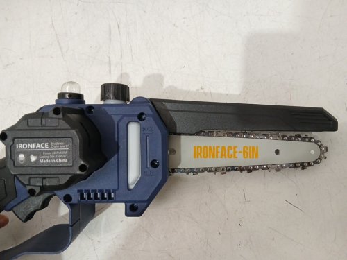 Cordless 2-in-1 Pole Saw & Mini Chainsaw *TOOLS ONLY* - 6" Brush / 9FT TREE TRIMMER - BLUE (MODEL: IR-PS2501) image 5