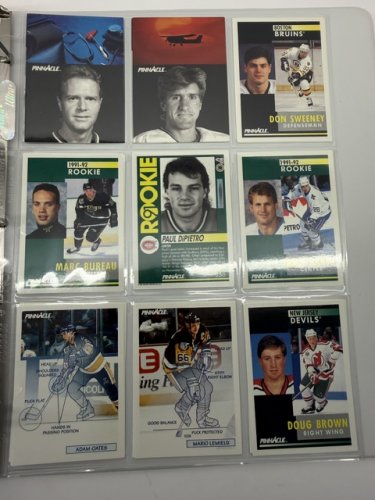400+ APPROX ASSSTD PINNACLE 1991 HOCKEY NHL CARDS image 4