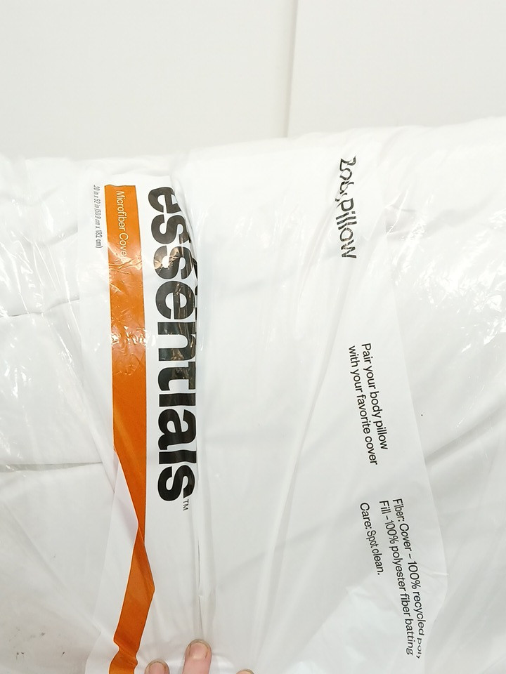 Room Essentials Long Hugging Body Pillow Inner Cushion Insert - 20" x 52" - white image 2