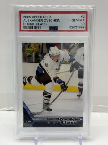 ALEXANDER OVECHKIN ROOKIE CLASS - PSA GRADED GEM MINT 10 - 2005 UPPER DECK CARD(#2) image 3