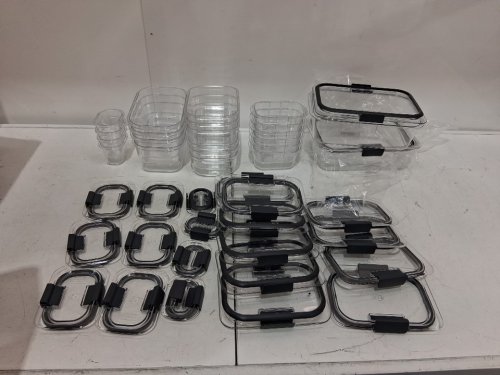 44PC RUBBERMAID Brilliance Food Storage Containers with Lids - CLEAR (MODEL: 2108389) image 3