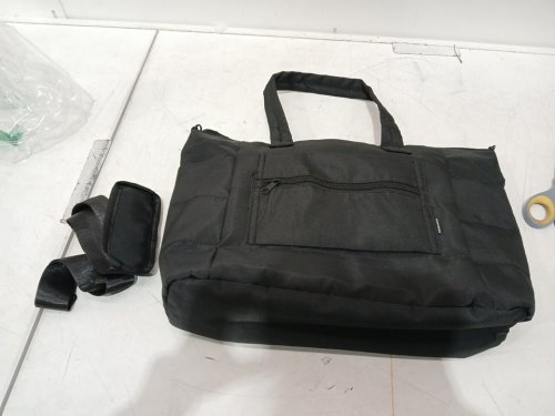 dadanism 2 in 1 Work Tote Bag with Insulated Lunch Compartment - 20L - black image 3