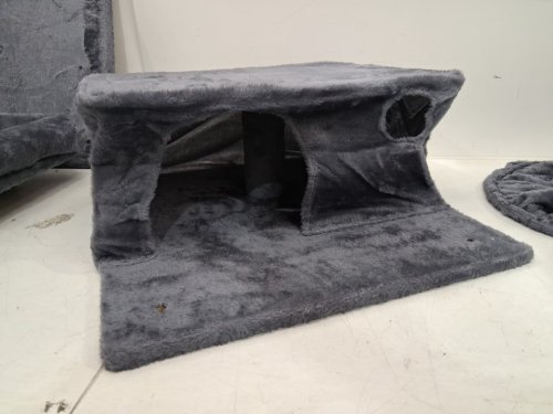 Feandrea 5-tier cat tree with hammock basket and removable toys - 65" x 20" x 20" - dark grey (MODEL: PCT087G01V1) image 8