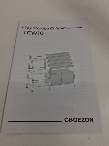 Kids CHOEZON Bookshelf and Toy Storage - 32.3" X 39.4" X 11.8" - WHITE (MODEL: TCW10WB) image 3