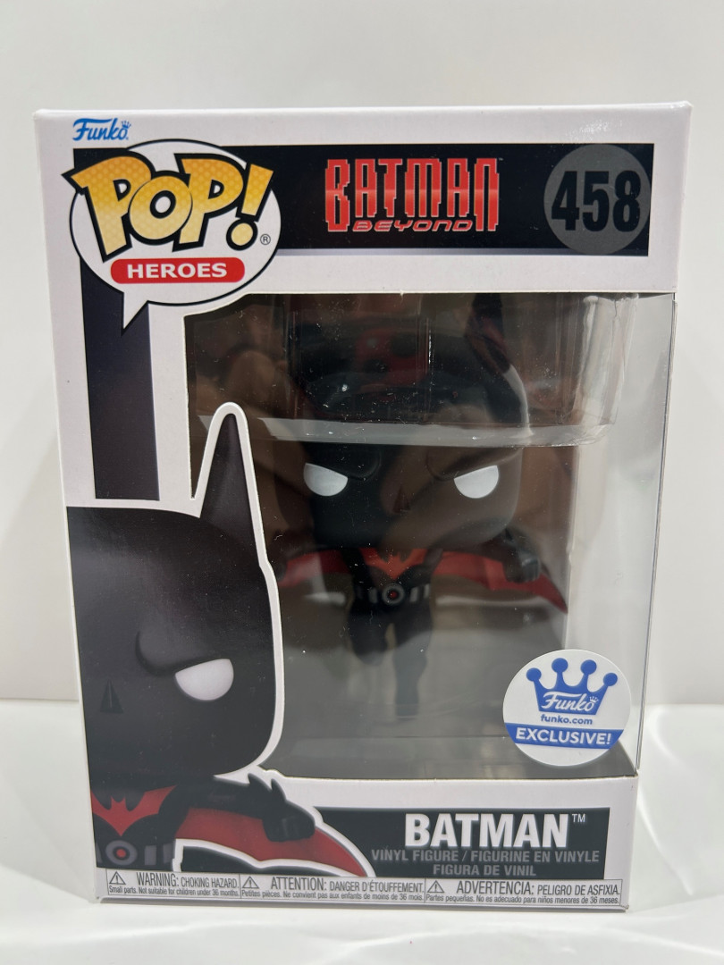 Funko pop! **funko exclusive** heroes: Batman beyond - batman vinyl figure (#458) image 2