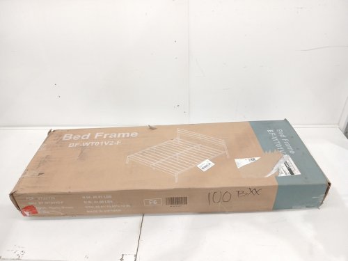 Metal Bed Frame with Headboard - Full - Brown/Black (Model: BF-WT01V2-F) image 2