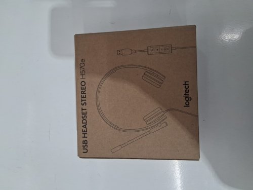 logitech H570e USB wired Headset with Noise Cancelling Mic - black (MODEL: a-00064) image 2