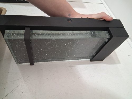 artika Skyler Outdoor Wall Lamp - 3000k-4000k-5000k - 525lm - black/bubble glass (model: out-sk-c1bl/1052348) image 4