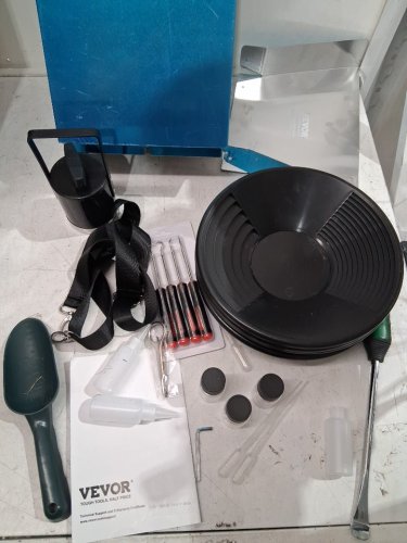 Gold Panning Kit With Sluice Box, 50" Aluminum Gold Mining & Prospecting Kit with Gold Pan, Classifier Screen, Separating Magnet, Drawstring Backpack and Accessories - (Model: SL-50T) image 10