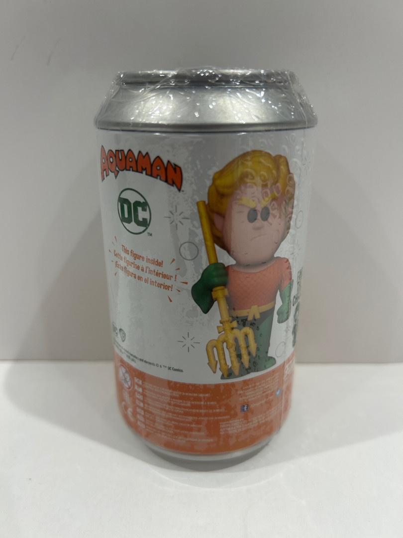 Funko soda!  Dc - aquaman vinyl figure collectible (1 in 6 chance of chase limited edition) image 4