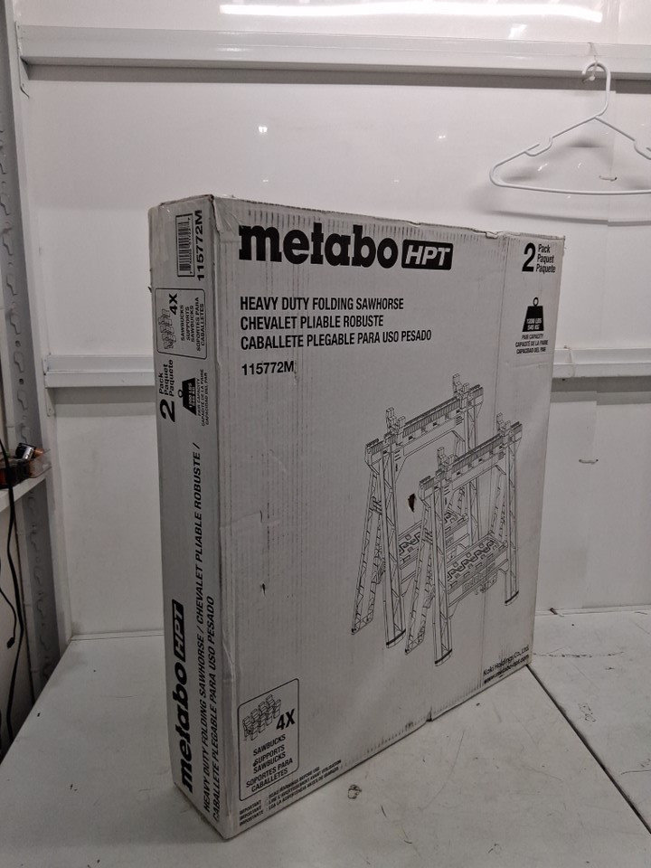 2pk metabo Heavy Duty Folding Sawhorses - black - (model: 115772M) image 2