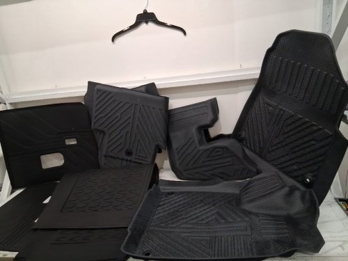 7PC 3W Floor Mats Full Set with Cargo & Backrest Mats for Acura MDX 2022-2026 - image 4