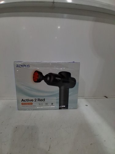 RENPHO Active 2 Red Massage Gun with Multi-Function Heating - 5 Speeds & 3 Light Modes - includes carrying case (model:r-wmg09) image 2