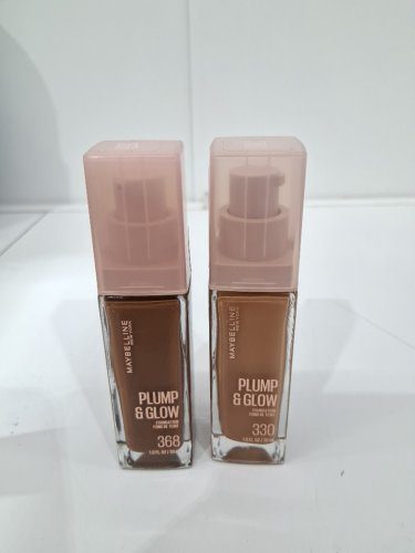 2pc maybelline new york plump and glow foundations - 30ml each - 330/368 image 2