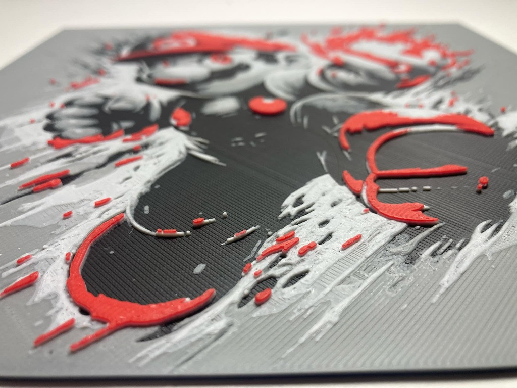 8"x8" 3D Printed - Mario - Nintendo- Textured Photo image 2