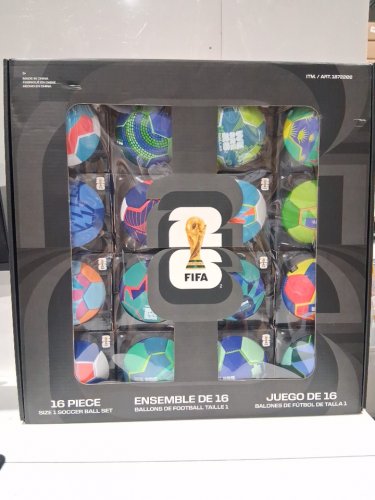 16pc fifa world cup 2026 host cities soccer ball set in display box - size 1(mini) - assorted (model: 1872202) image 2