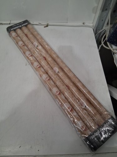 4pk Ruspepa Christmas Gift Wrapping Paper - 10FT x 2.5FT each - beige/'merry Christmas' (Model: WP-XMAS-LR4R) image 2