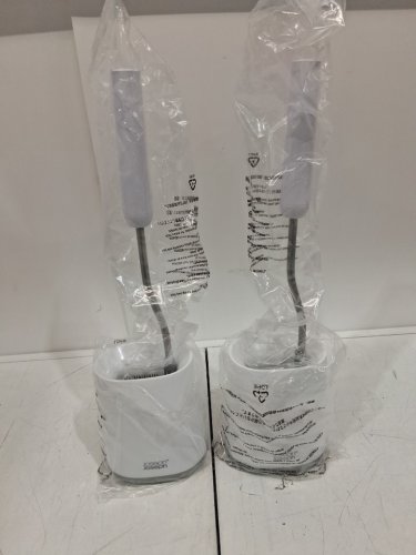 2pk JOSEPH JOSEPH FLEX LITE SILICONE Toilet Brush with Slimline Holder Set - WHITE (MODEL: 1796144) image 3