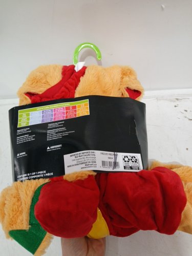 BABY HOT DOG COSTUME - 0-6 MONTHS - RED, YELLOW AND GREEN image 3