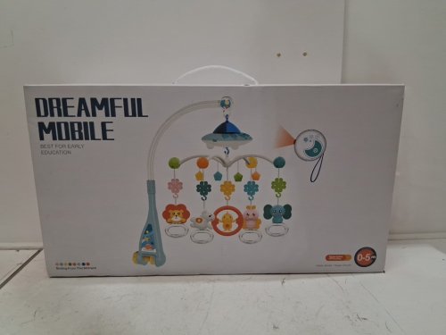 NWT DREAM WORLD DREAMFUL CRIB MOBILE - PINK SPACECRAFT image 4