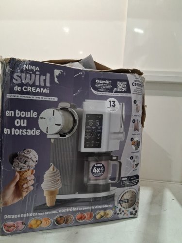 NINJA CREAMI SWIRL 13-IN-1 SOFT SERVE ICE CREAM AND FROZEN TREAT MACHINE - BLACK/GREY/SILVER (MODEL: NC701C) image 2